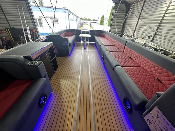 Grote foto aquarius deluxe bimini boot met verbrandingsmotor watersport en boten speedboten