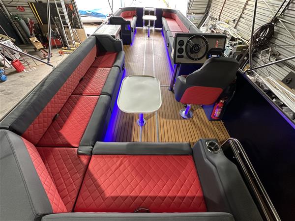 Grote foto aquarius deluxe bimini boot met verbrandingsmotor watersport en boten speedboten