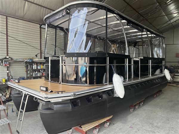 Grote foto aquarius 727 deluxe hard top boot met elektromotor watersport en boten speedboten