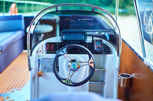 Grote foto pontonboot elektrische watertram met panelen watersport en boten speedboten