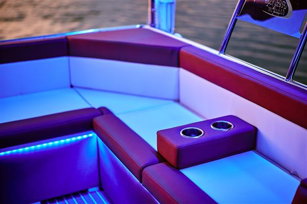 Grote foto pontonboot elektrische watertram met panelen watersport en boten speedboten