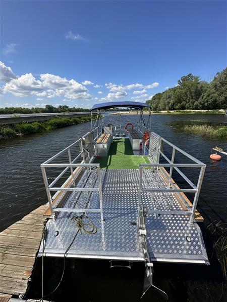 Grote foto aqarius 727 pontonboot met fietsplatform watersport en boten speedboten