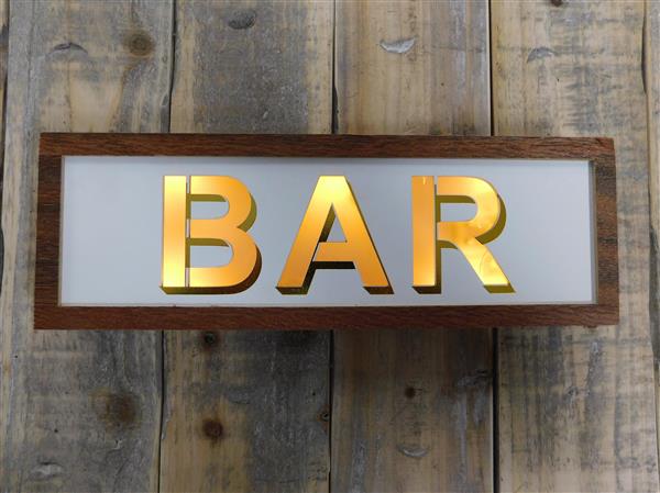 Grote foto led teken neon voor in een restaurant bar gevelreclame neon sign bar verzamelen overige verzamelingen