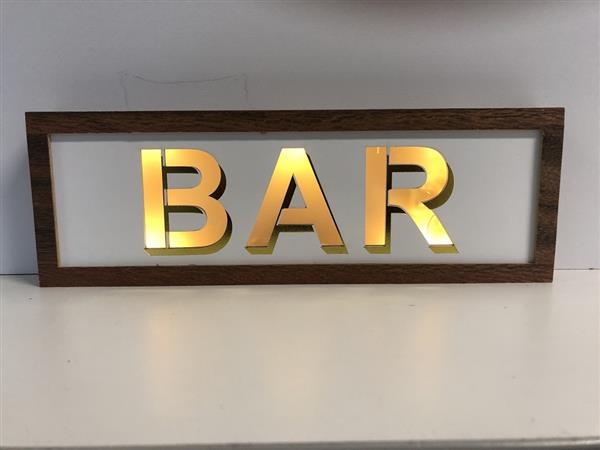 Grote foto led teken neon voor in een restaurant bar gevelreclame neon sign bar verzamelen overige verzamelingen