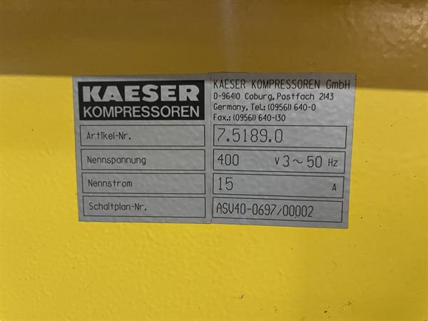 Grote foto compressor vacu m schroefcompressor kaeser asv 40 doe het zelf en verbouw compressors