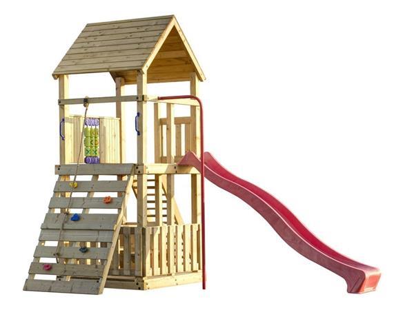 Grote foto speeltoestel met brandweerstang klimwand kinderen en baby speeltoestellen en speelhuisjes