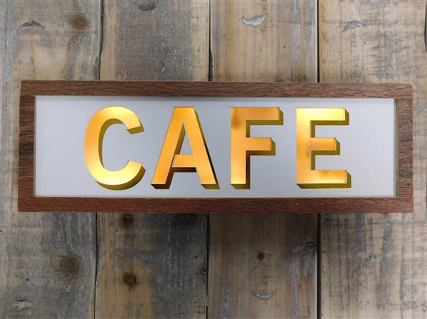 Grote foto led teken neon voor in een restaurant cafe gevelreclame neon sign cafe verzamelen overige verzamelingen