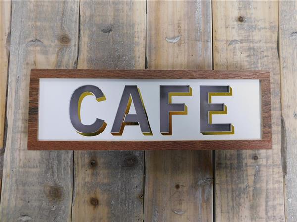 Grote foto led teken neon voor in een restaurant cafe gevelreclame neon sign cafe verzamelen overige verzamelingen