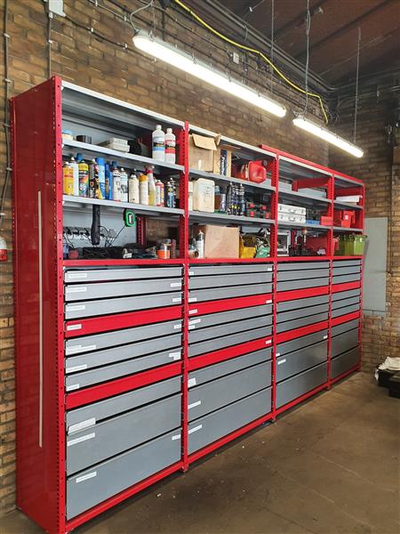 Grote foto magazijn ladekast en onderdelenkast hagisto doe het zelf en verbouw magazijnstellingen