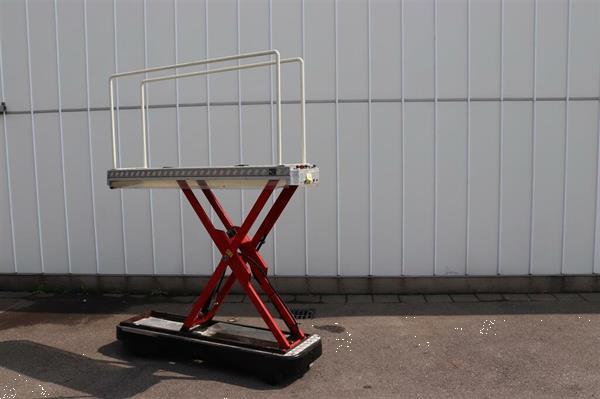 Grote foto berg electro buisrailwagen met elektrische hydraulische schaar 42 5 cm spoor agrarisch tuinbouw