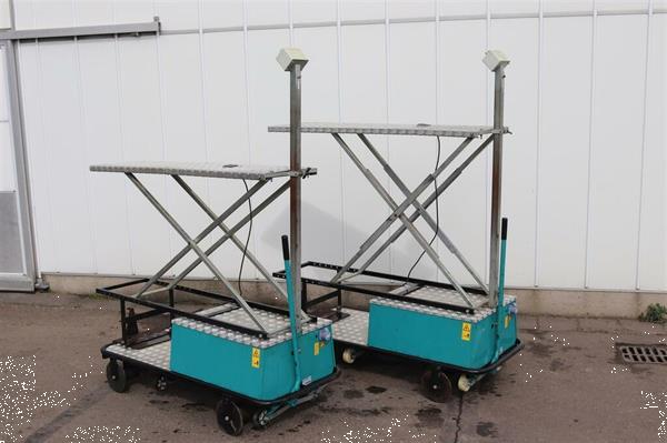 Grote foto berg electro buisrailwagen met mechanische schaar 55 cm spoor agrarisch tuinbouw