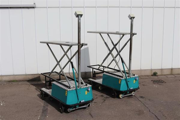Grote foto berg electro buisrailwagen met mechanische schaar 55 cm spoor agrarisch tuinbouw
