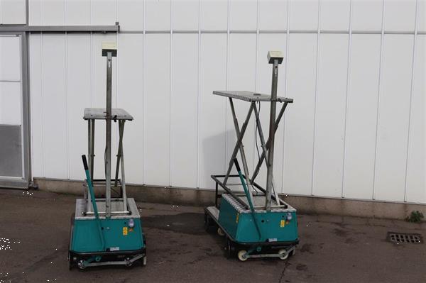 Grote foto berg electro buisrailwagen met mechanische schaar 55 cm spoor agrarisch tuinbouw