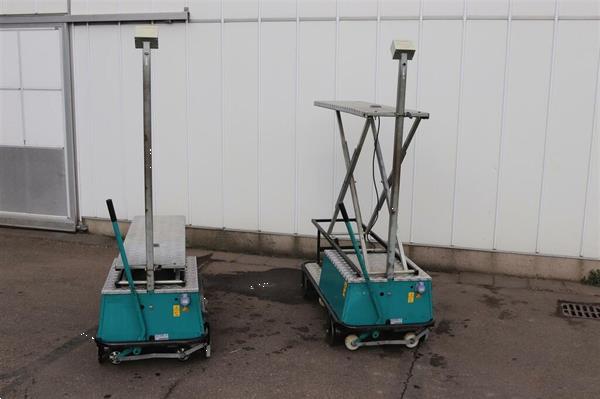 Grote foto berg electro buisrailwagen met mechanische schaar 55 cm spoor agrarisch tuinbouw