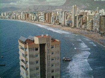 Grote foto benidorm don miguel ii panoramisch zeezicht vakantie spaanse kust