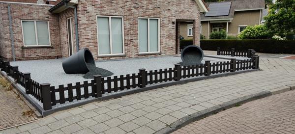 Grote foto tuinhek composiet 40 cm hoog tuin en terras hekken en schuttingen