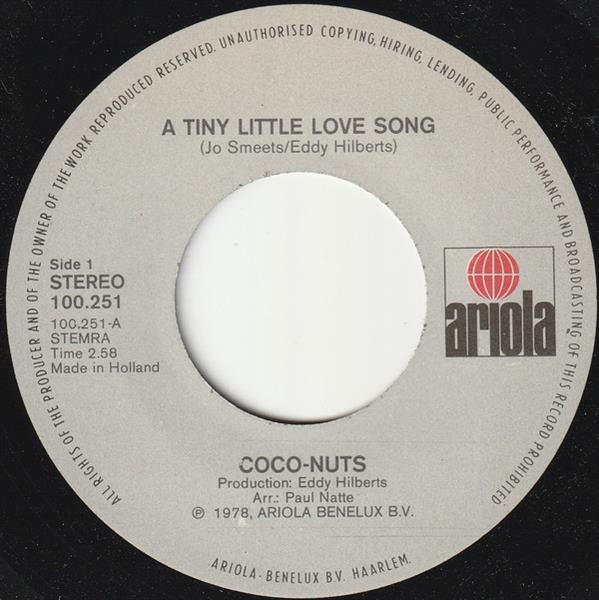 Grote foto coconuts 2 a tiny little love song muziek en instrumenten platen elpees singles