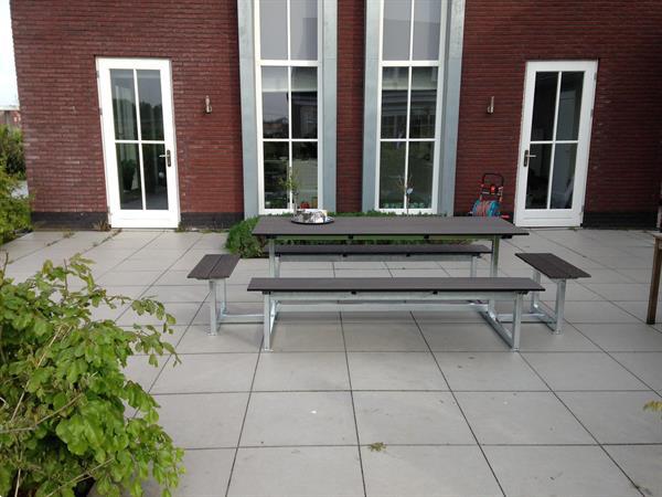 Grote foto picknicktafel lifetime duurzaam en onderhoudsarm tuin en terras tuinmeubelen