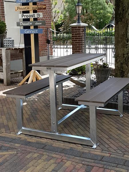 Grote foto picknicktafel lifetime duurzaam en onderhoudsarm tuin en terras tuinmeubelen