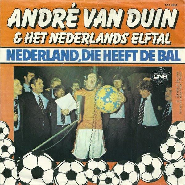 Grote foto andr van duin het nederlands elftal nederland die heeft de bal muziek en instrumenten platen elpees singles