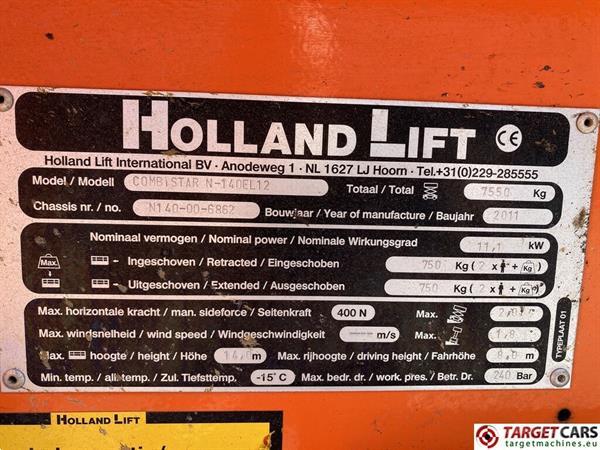 Grote foto holland lift combistar n 140el12 electric n140el12 scissor work lift 1600cm doe het zelf en verbouw hoogwerkers