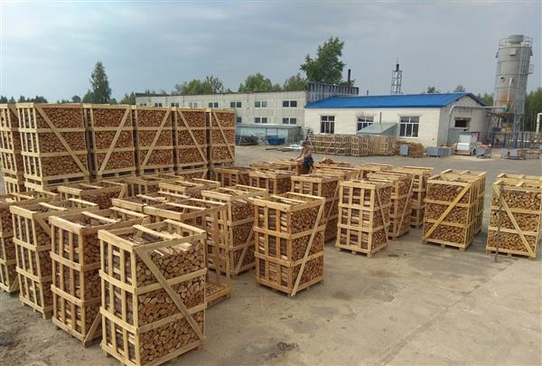 Grote foto ovengedroogde houtblokken eiken en honingbalkhout tuin en terras openhaardhout