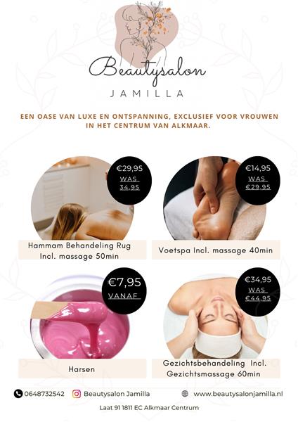 Grote foto korting bij beautysalon jamilla in alkmaar centrum diensten en vakmensen schoonheidsspecialisten