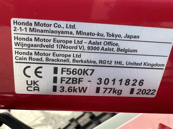 Grote foto honda f560 2 wielige trekker met hak schoffelbalk agrarisch onkruidbestrijding