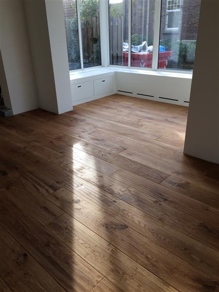 Grote foto eiken lamelparketvloer handgeschraaapt huis en inrichting parket en laminaat