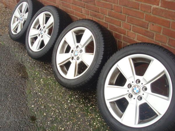 Grote foto 18 originele bmw 143 velgen en banden steek 5x120 auto onderdelen banden en velgen