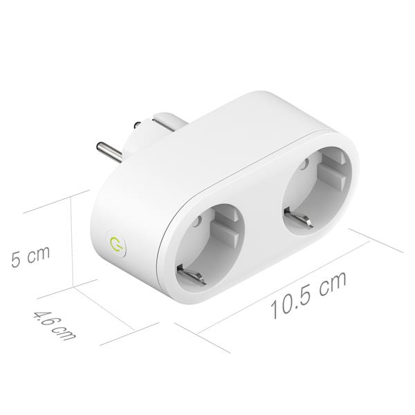 Grote foto meross smart wifi smart plug dubbele stekker slimme stekker homekit 1 stuk witgoed en apparatuur algemeen