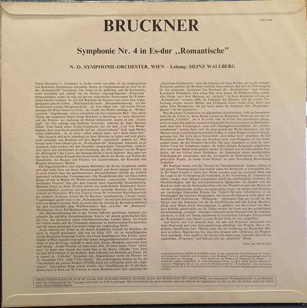 Grote foto anton bruckner tonk nstler orchestra heinz wallberg symphonie n 4 romantische muziek en instrumenten platen elpees singles