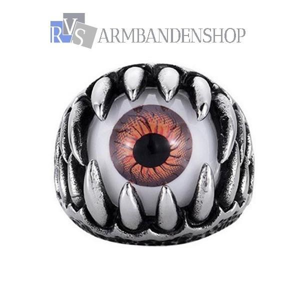 Grote foto div rvs skull biker gothic wolf floral ringen sieraden tassen en uiterlijk ringen voor hem