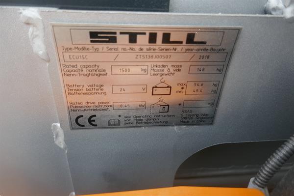 Grote foto vs 21282 elektrische palletwagen still ecu15 bj2018 als nieuw doe het zelf en verbouw hefwerktuigen