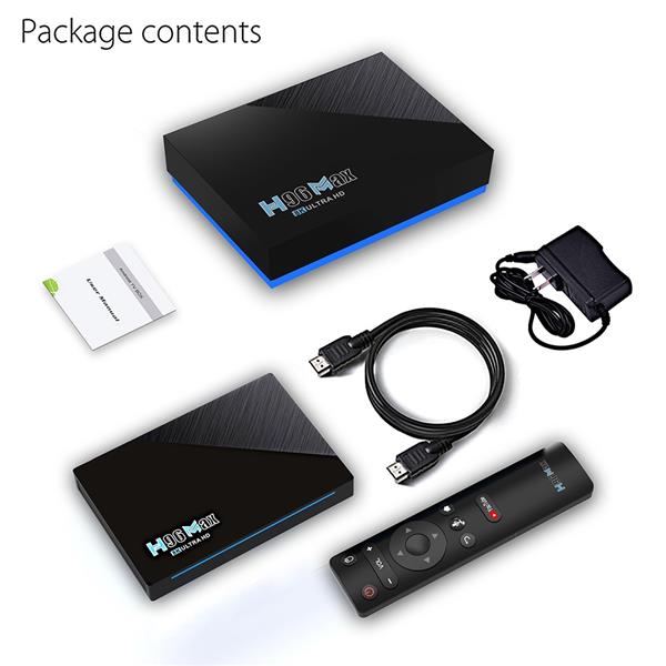 Grote foto h96 max rk3566 android 11 tv box 8 64gb audio tv en foto algemeen