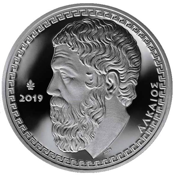 Grote foto griekenland 10 euro 2019 alcaeus verzamelen munten overige