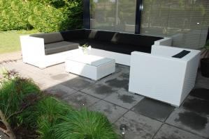 Grote foto loungeset arbrini wit nu verkrijgbaar met korting tuin en terras tuinmeubelen