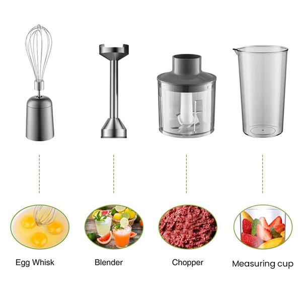 Grote foto miui 4 in 1 blender set handmixer rvs witgoed en apparatuur algemeen