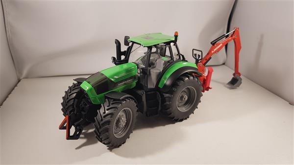 Grote foto deutz fahr tractor 7230 ttv graafmachine siku hobby en vrije tijd 1 32