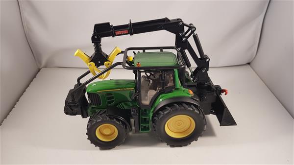 Grote foto john deere 7530 bosbouw tractor met lier siku hobby en vrije tijd 1 32