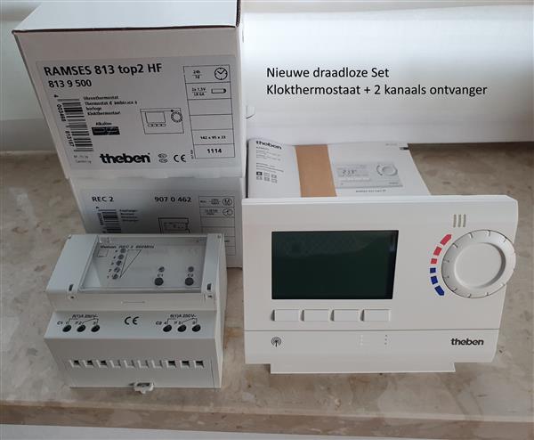 Grote foto nw theben rf klokthermostaat met rf ontvanger doe het zelf en verbouw verwarming radiatoren