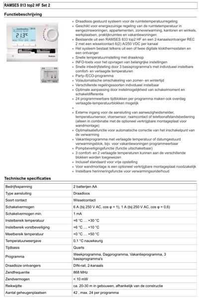 Grote foto nw theben rf klokthermostaat met rf ontvanger doe het zelf en verbouw verwarming radiatoren