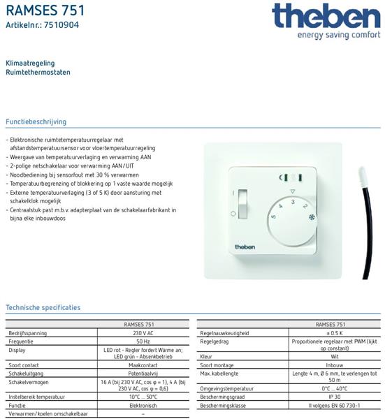 Grote foto nw thermostaat t.b.v. electr. vloerverwarming doe het zelf en verbouw verwarming radiatoren