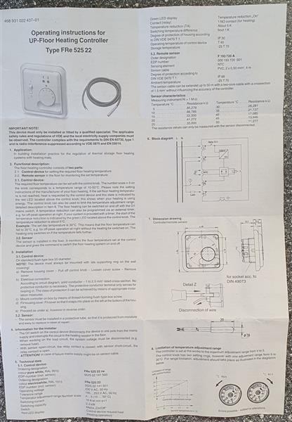 Grote foto nw thermostaat t.b.v. electr. vloerverwarming doe het zelf en verbouw verwarming radiatoren