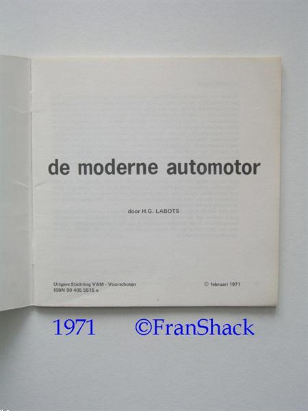 Grote foto 1971 de moderne automotor labots vam boeken auto boeken