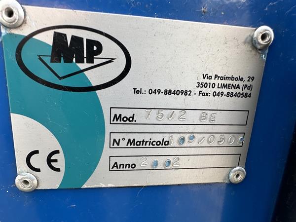 Grote foto mp75 2be elektrische veegmachine met borstel tuin en terras water stofzuigers