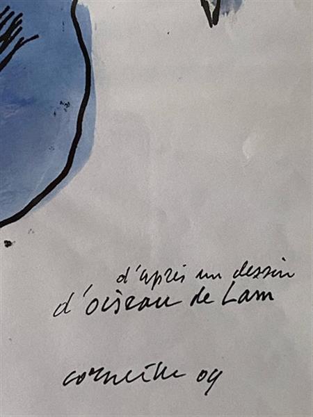 Grote foto corneille hommage a wifredo lam antiek en kunst modern