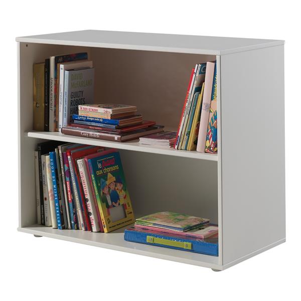 Grote foto scott halfhoogslaper met bureau boekenkast en ladekast 90x200 wit vipack kinderen en baby complete kinderkamers