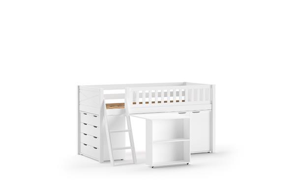 Grote foto scott halfhoogslaper luxe in wit zelf samen te stellen vipack kinderen en baby complete kinderkamers