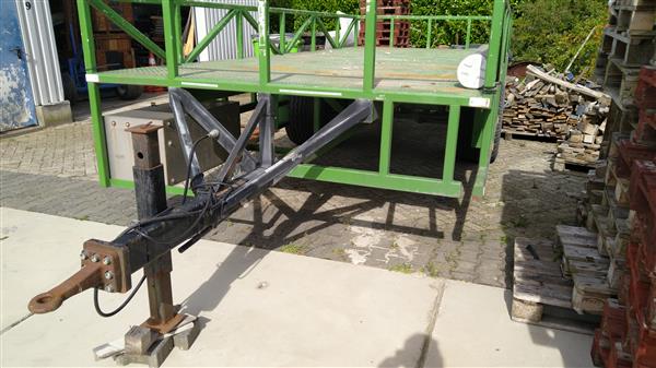 Grote foto aanhangwagen 6 x 2 5 meter hydraulisch geremd. agrarisch landbouw